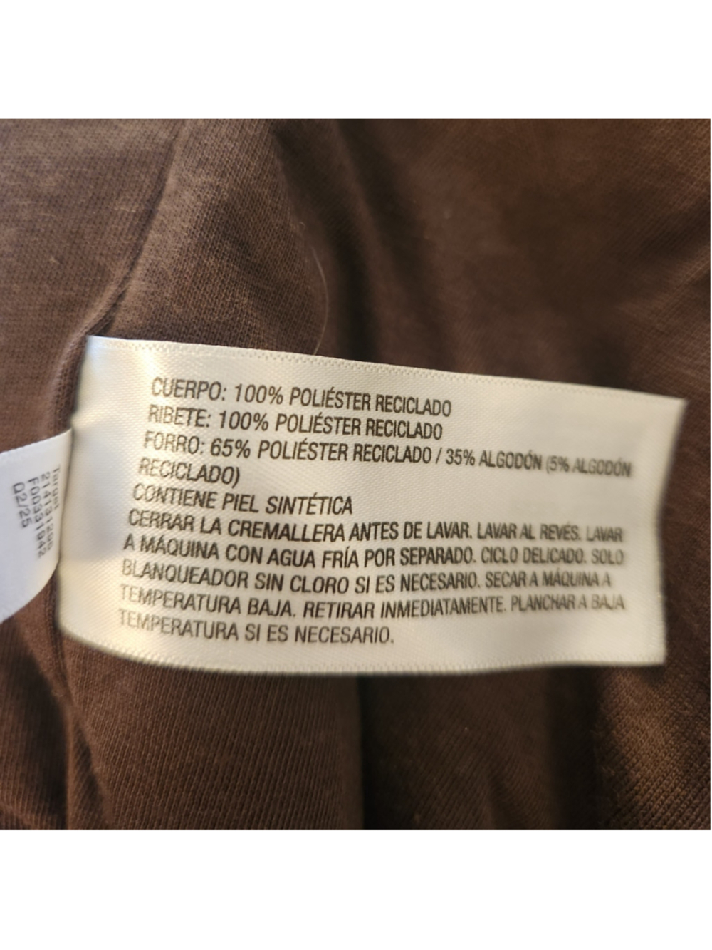 All in Mothin Women High Pile & Ribbed Mix Jacket Size Medium - Picture 9 of 9
